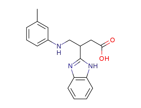 3-(1H-benzimidazol-2-yl)-4-(3-methylphenylamino)butanoic acid