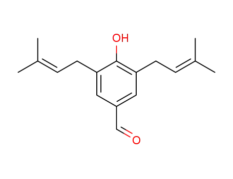 4-Hydroxy-3,5-bis(3-methyl-2-butenyl)benzaldehyd