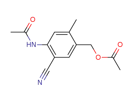 Acetamide, N-[4-[(acetyloxy)methyl]-2-cyano-5-methylphenyl]-