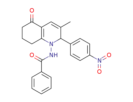 N-(3-methyl-2-(4-nitrophenyl)-5-oxo-5,6,7,8-tetrahydroquinolin-1(2H)-yl)benzamide