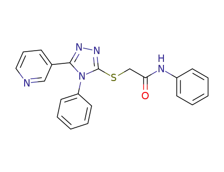 N-phenyl-2-(4-phenyl-5-(pyridin-3-yl)-4H-1,2,4-triazol-3-ylthio)acetamide