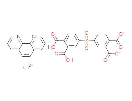 C<sub>16</sub>H<sub>8</sub>O<sub>10</sub>S<sup>(2-)</sup>*C<sub>12</sub>H<sub>8</sub>N<sub>2</sub>*Cd<sup>(2+)</sup>