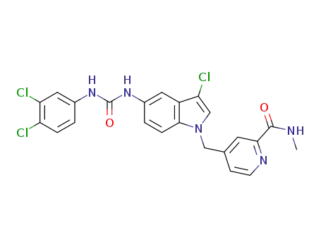 C<sub>23</sub>H<sub>18</sub>Cl<sub>3</sub>N<sub>5</sub>O<sub>2</sub>