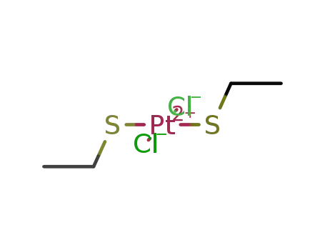 trans-Pt(S(ethyl)<SUB>2</SUB>)<SUB>2</SUB>Cl<sub>2</sub>