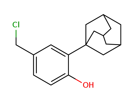 Molecular Structure of 1454334-47-4 (2-(adamantan-1-yl)-4-(chloromethyl)phenol)