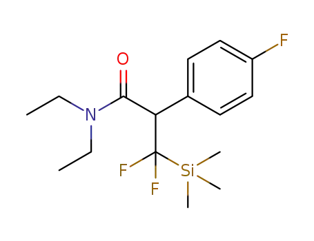 N,N-diethyl-3,3-difluoro-2-(4-fluorophenyl)-3-(trimethylsilyl)propanamide