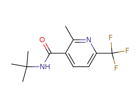 3-PYRIDINECARBOXAMIDE, N-(1,1-DIMETHYLETHYL)-2-METHYL-6-(TRIFLUOROMETHYL)-