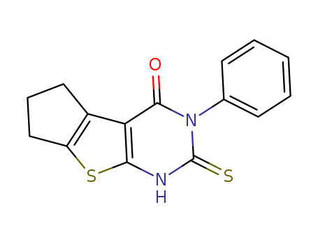 2-Mercapto-3-phenyl-3,5,6,7-tetrahydro-4H-cyclopenta[b]thieno[2,3-d]pyriMidin-4-one, 96%