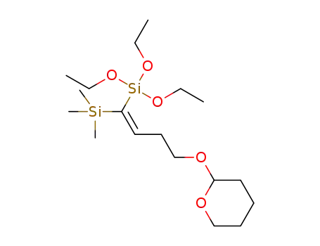 (Z)-triethoxy(4-(tetrahydro-2H-pyran-2-yloxy)-1-(trimethylsilyl)but-1-enyl)silane