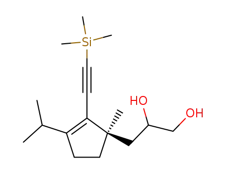 3-((R)-3-Isopropyl-1-methyl-2-trimethylsilanylethynyl-cyclopent-2-enyl)-propane-1,2-diol