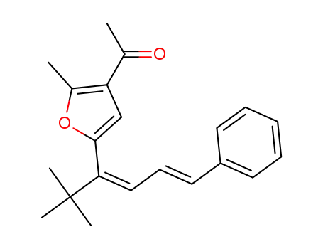 1-(5-((3Z,5E)-2,2-dimethyl-6-phenylhexa-3,5-dien-3-yl)-2-methylfuran-3-yl)ethan-1-one