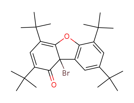 9b-bromo-2,4,6,8-tetra-<i>tert</i>-butyl-9b<i>H</i>-dibenzofuran-1-one