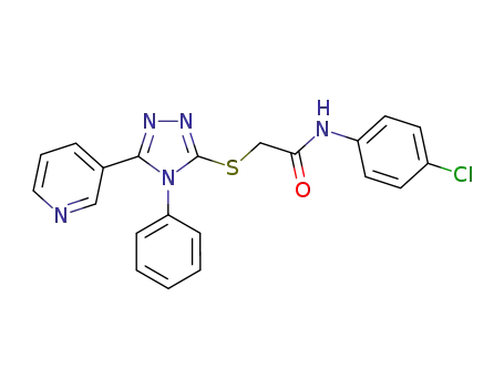 N-(chlorophenyl)-2-(4-phenyl-5-(pyridin-3-yl)-4H-1,2,4-triazol-3-ylthio)acetamide