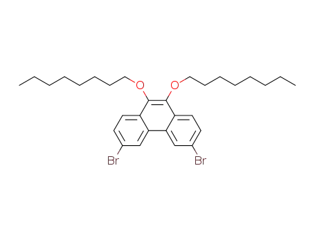 Molecular Structure of 1425053-94-6 (3,6-dibromo-9,10-bis(octyloxy)phenanthrene)
