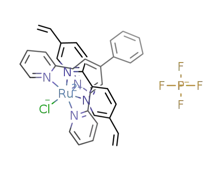 [Ru(4'-phenyl-2,2':6',2''-terpyridine)(5,5'-divinyl-2,2'-bipyridine)(Cl)][PF<sub>6</sub>]
