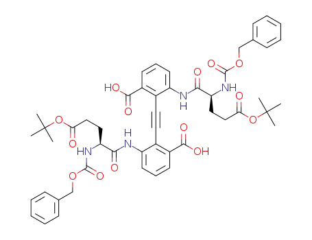2,2'-(ethyne-1,2-diyl)bis(3-((S)-2-(((benzyloxy)carbonyl)amino)-5-(tert-butoxy)-5-oxopentanamido)benzoic acid)
