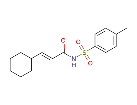Molecular Structure of 1519103-09-3 (N-4-toluenesulfonyl-(E)-3-cyclohexylprop-2-enamide)