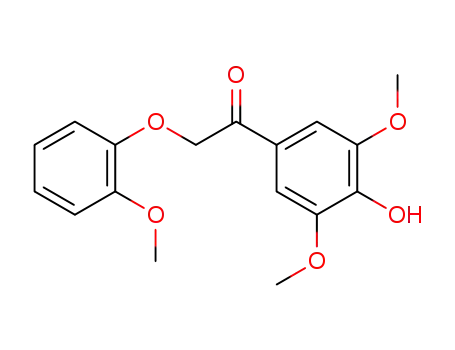 1-(4-hydroxy-3,5-dimethoxyphenyl)-2-(2'-methoxyphenoxy)-1-ethanone
