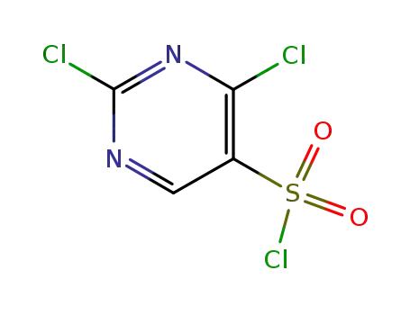 Molecular Structure of 23920-08-3 (2,4-DICHLOROPYRIMIDINE-5-SULFONYL CHLORIDE)