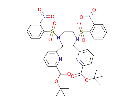 N,N′-(2-nitrobenzenesulfonamide)-[N,N′-[6-(tert-butoxycarbonyl)pyridin-2-yl]methyl]-1,2-diaminoethane