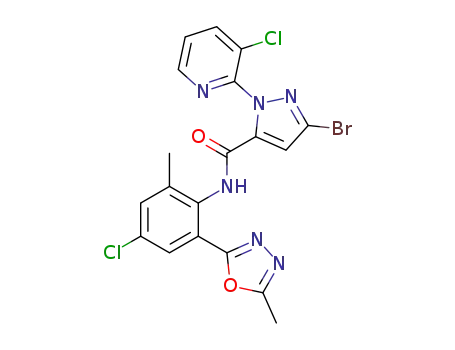 3-bromo-N-(4-chloro-2-methyl-6-(5-methyl-1,3,4-oxadiazol-2-yl)phenyl)-1-(3-chloropyridin-2-yl)-1H-pyrazole-5-carboxamide