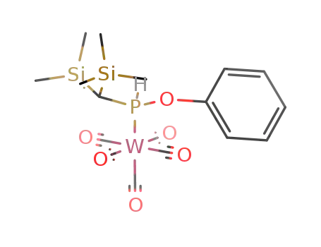 Molecular Structure of 1352656-20-2 ([W(CO)5(PH(CH(SiMe<sub>3</sub>)2)(OPh))])