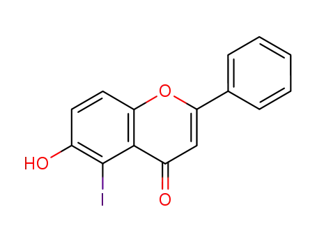6-hydroxy-5-iodo-2-phenyl-chromen-4-one