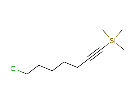Molecular Structure of 127016-34-6 (Silane, (7-chloro-1-heptynyl)trimethyl-)