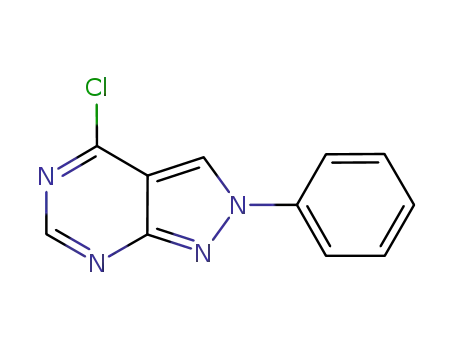 Molecular Structure of 1100365-43-2 (4-Chloro-2-phenyl-2H-pyrazolo[3,4-d]pyrimidine)