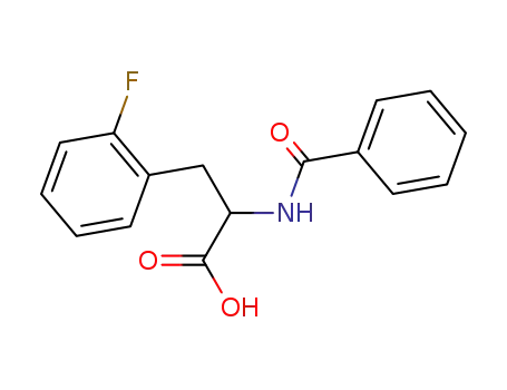 Molecular Structure of 69935-08-6 (N-benzoyl-2-fluorophenylalanine)
