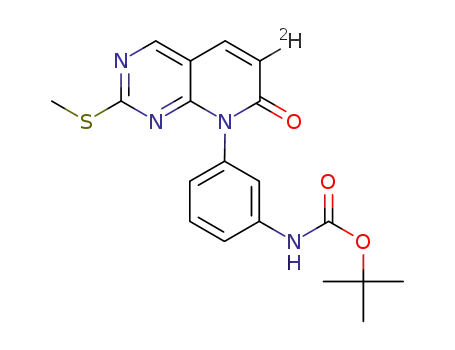 tert-butyl(3-(6-deuterio-2-(methylthio)-7-oxopyrido[2,3-d]pyrimidin-8(7H)-yl)phenyl)carbamate