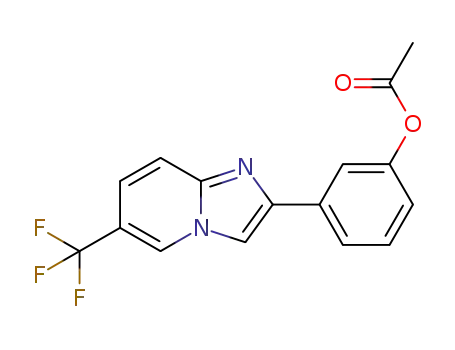 3-(6-(trifluoromethyl)imidazo[1,2-a]pyridin-2-yl)phenyl acetate