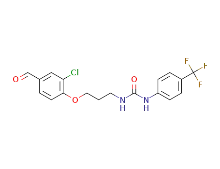 1-[3-(2-chloro-4-formylphenoxy)propyl]-3-[4-(trifluoromethyl)phenyl]urea