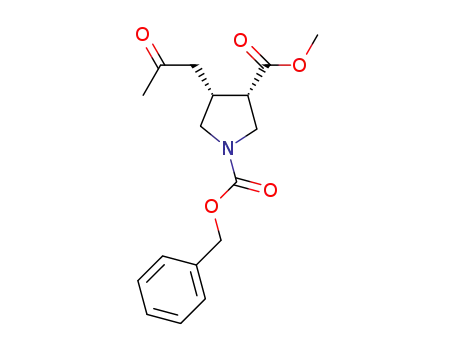 (3S,4R)-1-benzyl 3-methyl 4-(2-oxopropyl)pyrrolidine-1,3-dicarboxylate