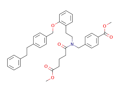methyl 4-((5-methoxy-5-oxo-N-(2-((4-phenethylbenzyl)oxy)phenethyl)pentanamido)methyl)benzoate
