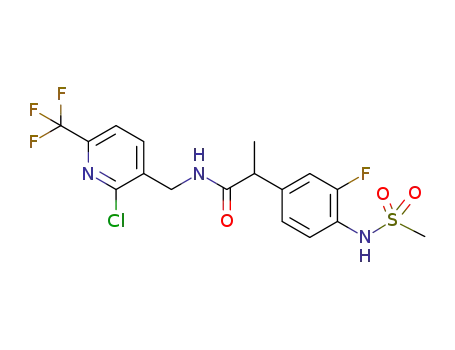 C<sub>17</sub>H<sub>16</sub>ClF<sub>4</sub>N<sub>3</sub>O<sub>3</sub>S