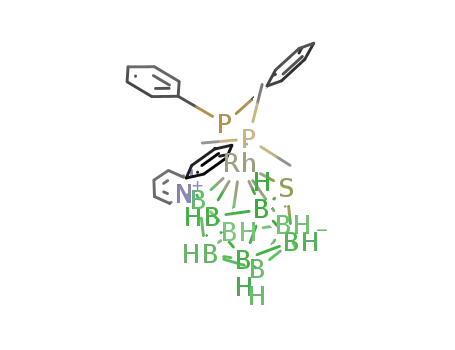 [1,1-(PPh<sub>3</sub>)(PMe<sub>3</sub>)-3-(Py)-1,2-RhSB<sub>9</sub>H<sub>8</sub>]