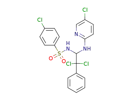 Molecular Structure of 1435914-39-8 (N-{2,2-dichloro-1-[(5-chloro-2-pyridinyl)amino]-2-phenylethyl}-4-chlorobenzenesulfonamide)