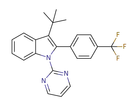 3-(tert-butyl)-1-(pyrimidin-2-yl)-2-{4-(trifluoromethyl)phenyl}-1H-indole