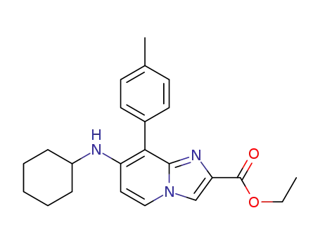 ethyl 7-(cyclohexylamino)-8-(p-tolyl)imidazo[1,2-a]pyridine-2-carboxylate