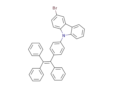 Molecular Structure of 1629062-96-9 (3-bromo-9-(4-(1,2,2-triphenylvinyl)phenyl)carbazole)