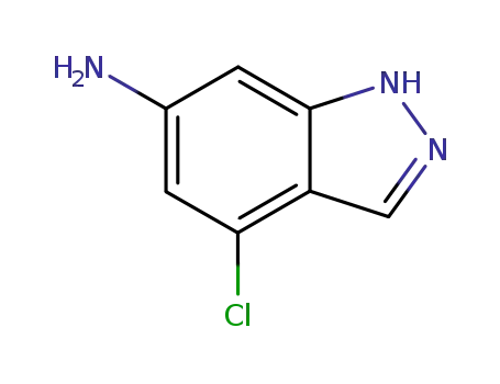 Molecular Structure of 221681-84-1 (6-AMINO-4-CHLORO-1H-INDAZOLE)