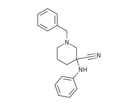 3-Anilino-1-benzylpiperidine-3-carbonitrile