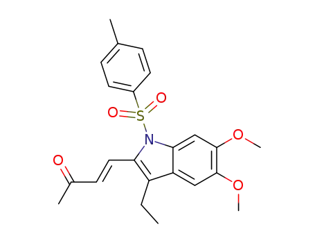 3-Buten-2-one,
4-[3-ethyl-5,6-dimethoxy-1-[(4-methylphenyl)sulfonyl]-1H-indol-2-yl]-,
(3E)-
