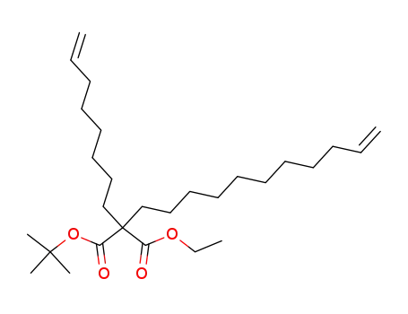 Molecular Structure of 680197-78-8 (Propanedioic acid, 7-octenyl-10-undecenyl-, 1,1-dimethylethyl ethyl
ester)
