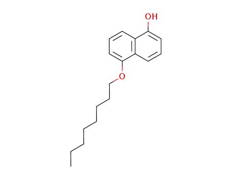 Molecular Structure of 129561-04-2 (1-Naphthalenol, 5-(octyloxy)-)