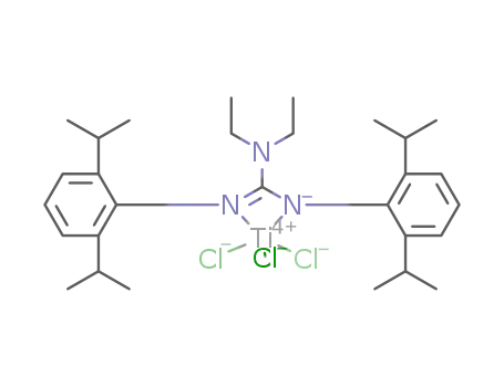 N',N-bis(2,6-diisopropylphenyl)-N,N-diethylguanidinatotrichloridotitanium(IV)