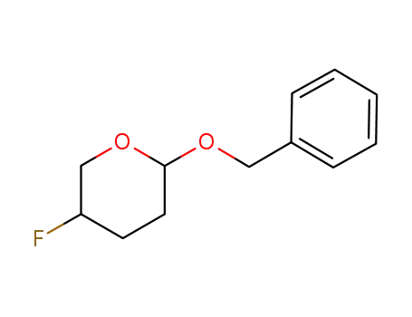 Molecular Structure of 645413-08-7 (2H-Pyran, 5-fluorotetrahydro-2-(phenylmethoxy)-)