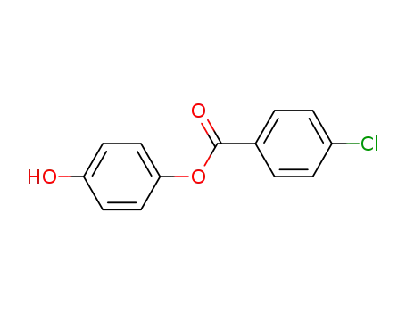Molecular Structure of 73092-79-2 (Benzoic acid, 4-chloro-, 4-hydroxyphenyl ester)