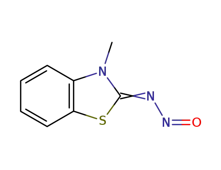Molecular Structure of 19617-04-0 (N-Nitroso-3-methyl-2,3-dihydrobenzothiazole-2-imine)